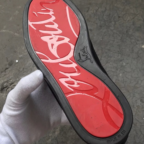 christian louboutin Hightops Cloth Half spikes - Picture 6 of 7